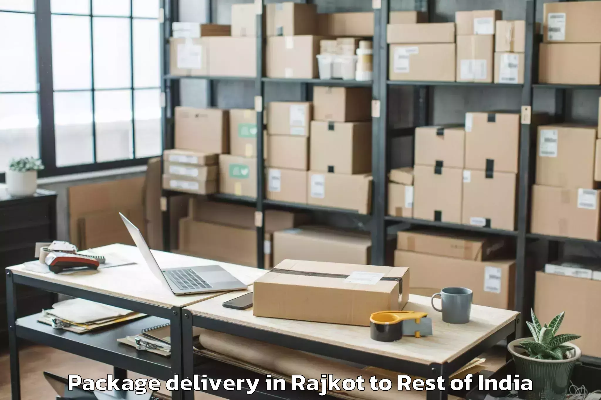 Quality Rajkot to Peepal Khoont Package Delivery